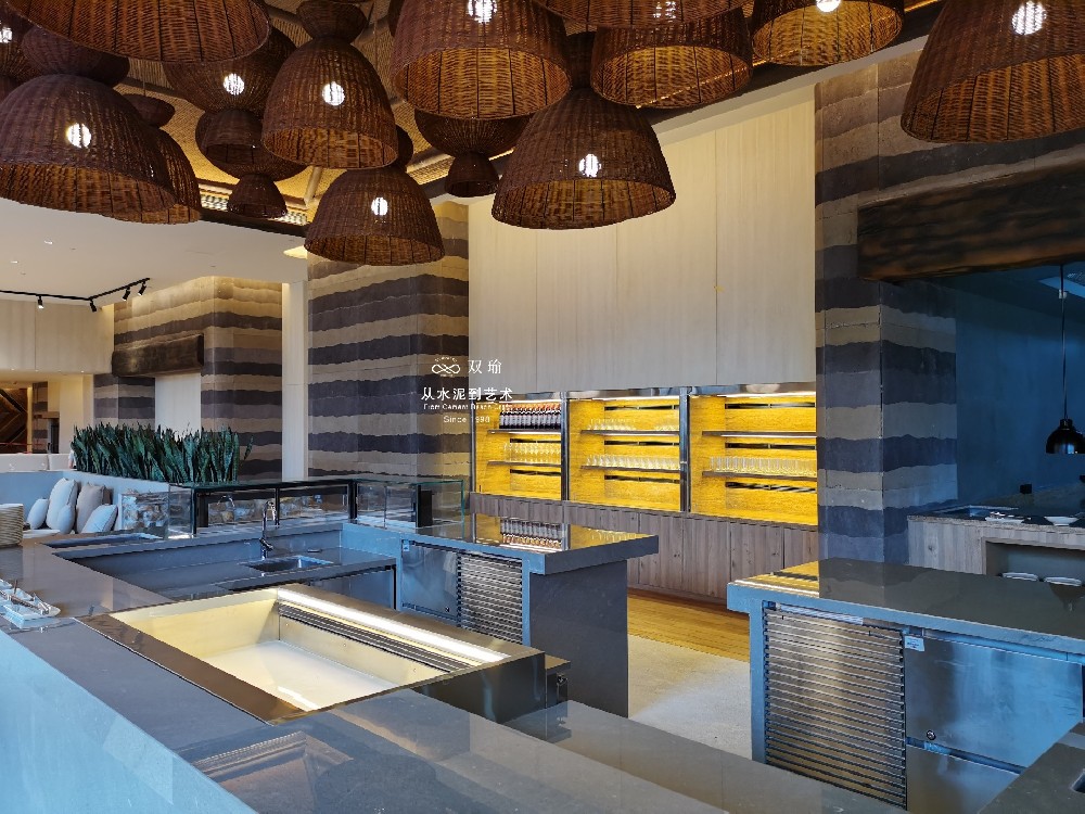 三亚阳光酒店—仿夯土挂板、清水混凝土